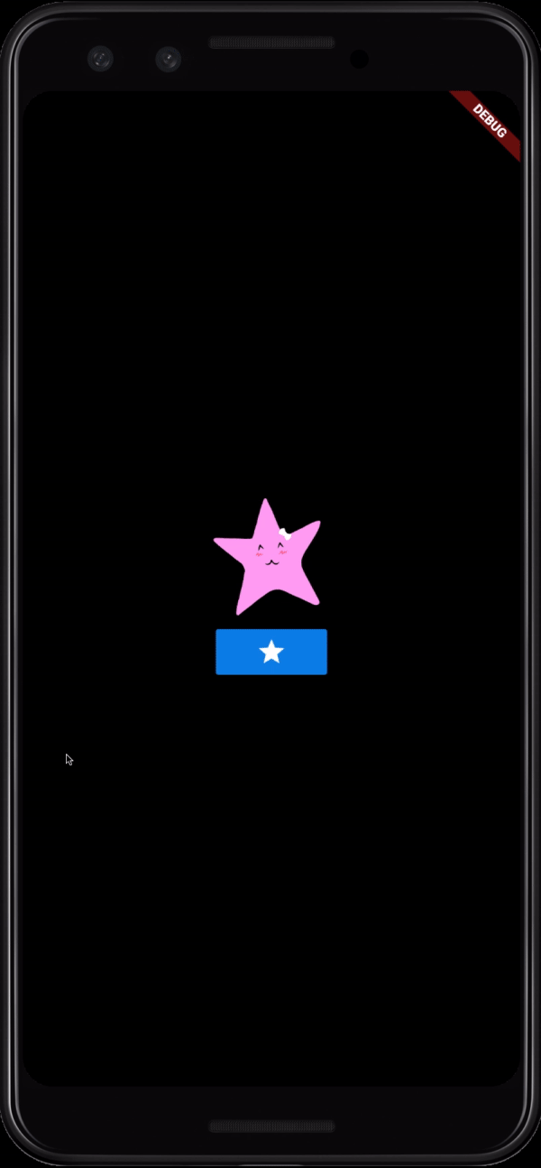 The star now animates between its states