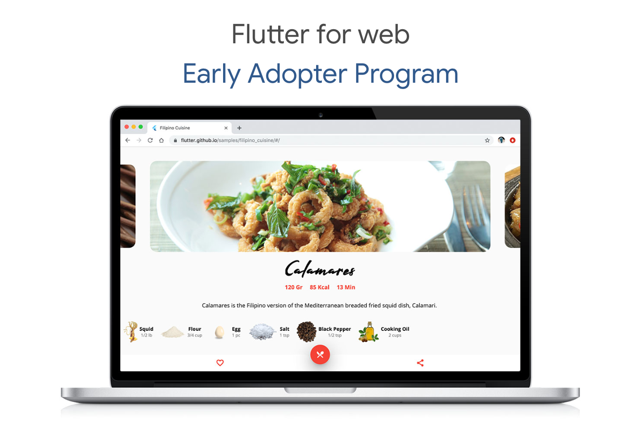 Flutter for web early adopter program now open