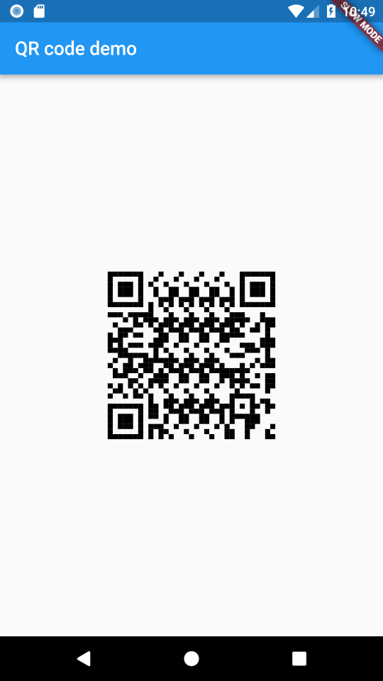 Building a QR code Widget in Flutter